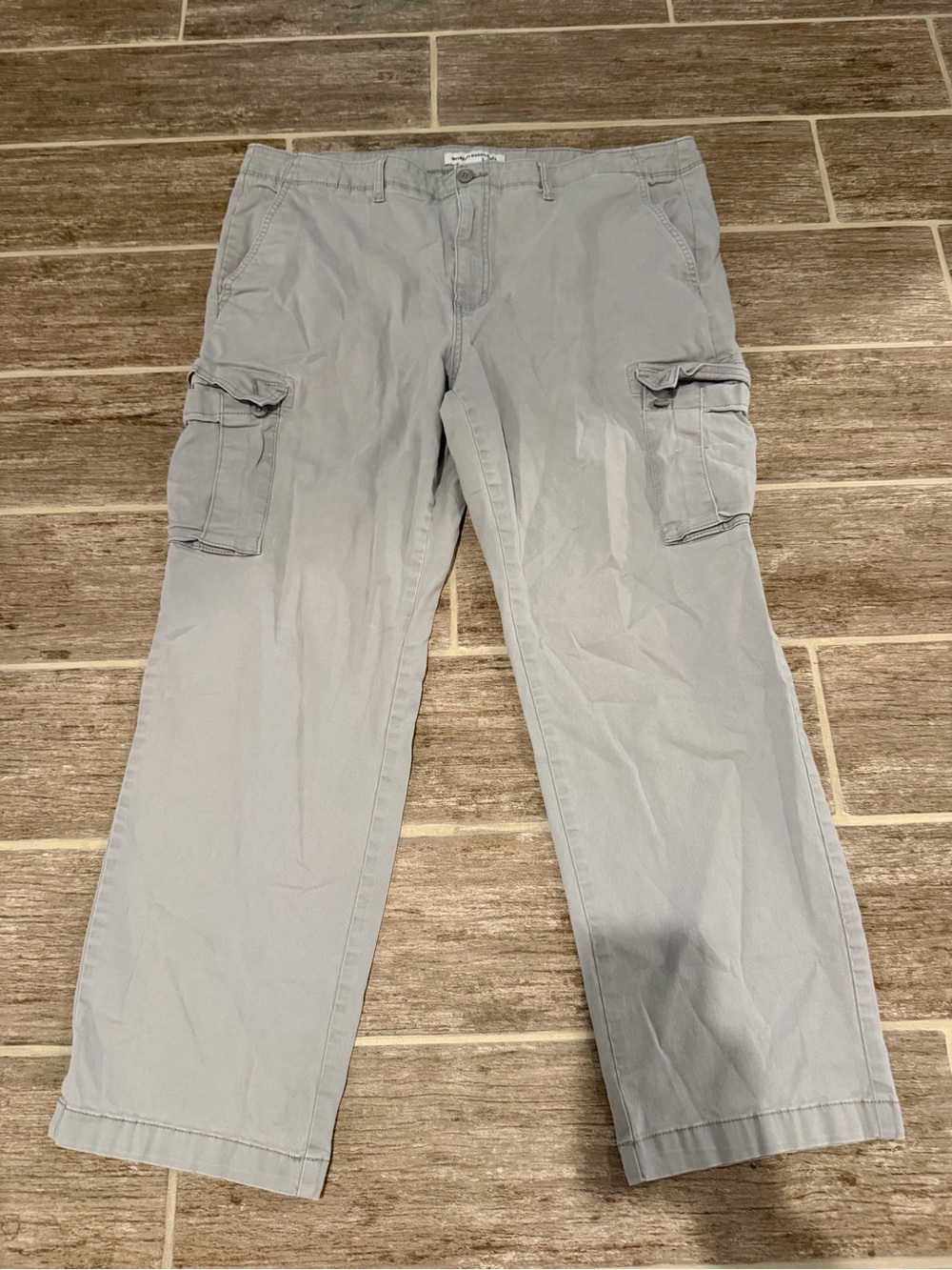 AMAZON ESSENTIALS MENS STRAIGHT FIT STRETCH cargo pants GREY GRAY